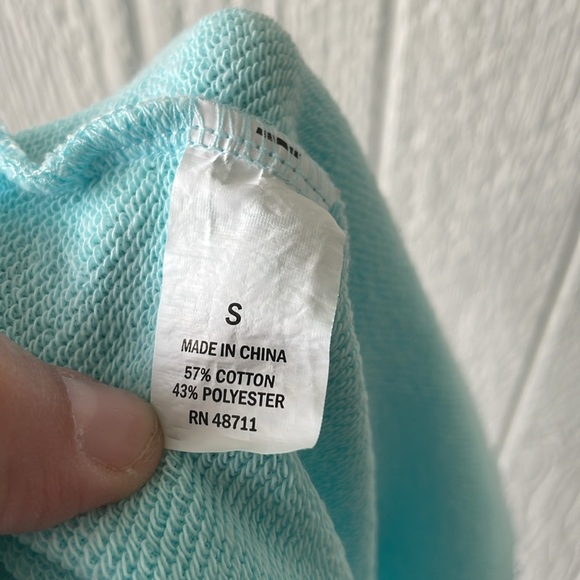 NWT EDGAR + ASH light bright blue sweatpants sz S - Picture 6 of 6